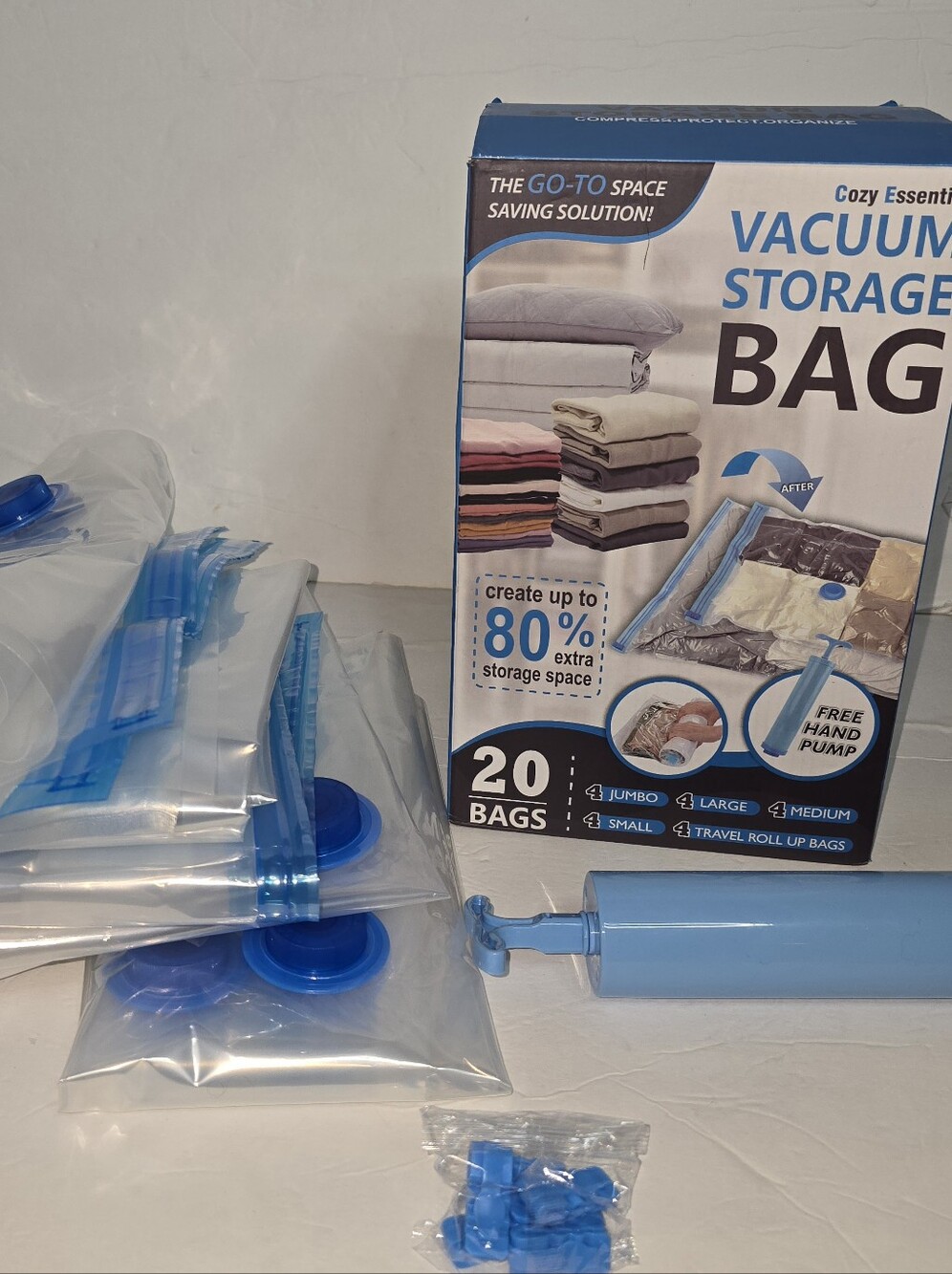 12 Partial Box Cozy Essential Vacuum Storage Bags